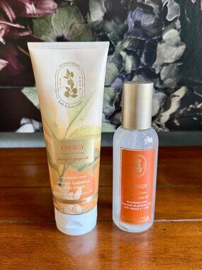 NEW 2-Pc Orange Ginger Body Cream & Essential Oil Bath & Body Works